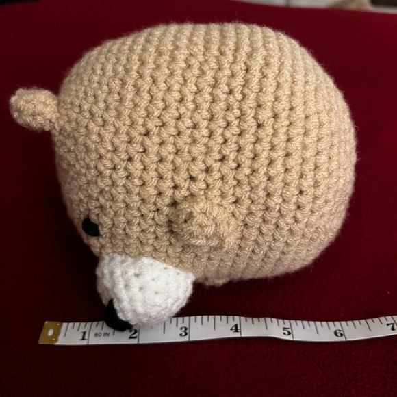 Crocheted Waffle the Chubby Bear! 🧸🐻 - Picture 9 of 9